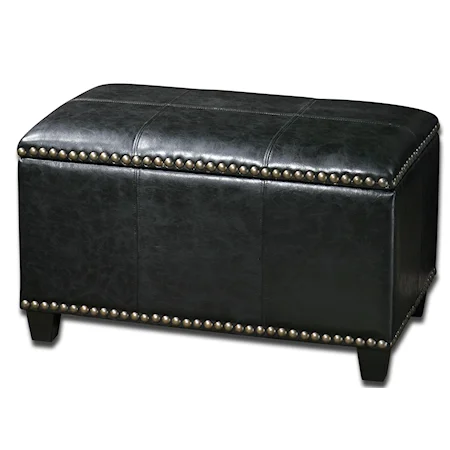 Beckham Storage Bench with Nailhead Trim